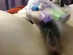 Amatérske Masturbácia chlpatý mačička